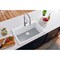 Ruvati 27 x 20 inch Drop-in Topmount Granite Composite Single Bowl Kitchen Sink Arctic White RVG1027WH - alternate 8